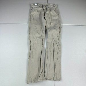 Levi's 514 Straight Regular Fit Tan Khaki Jeans Mens Size 32x34 Actually (30x34)